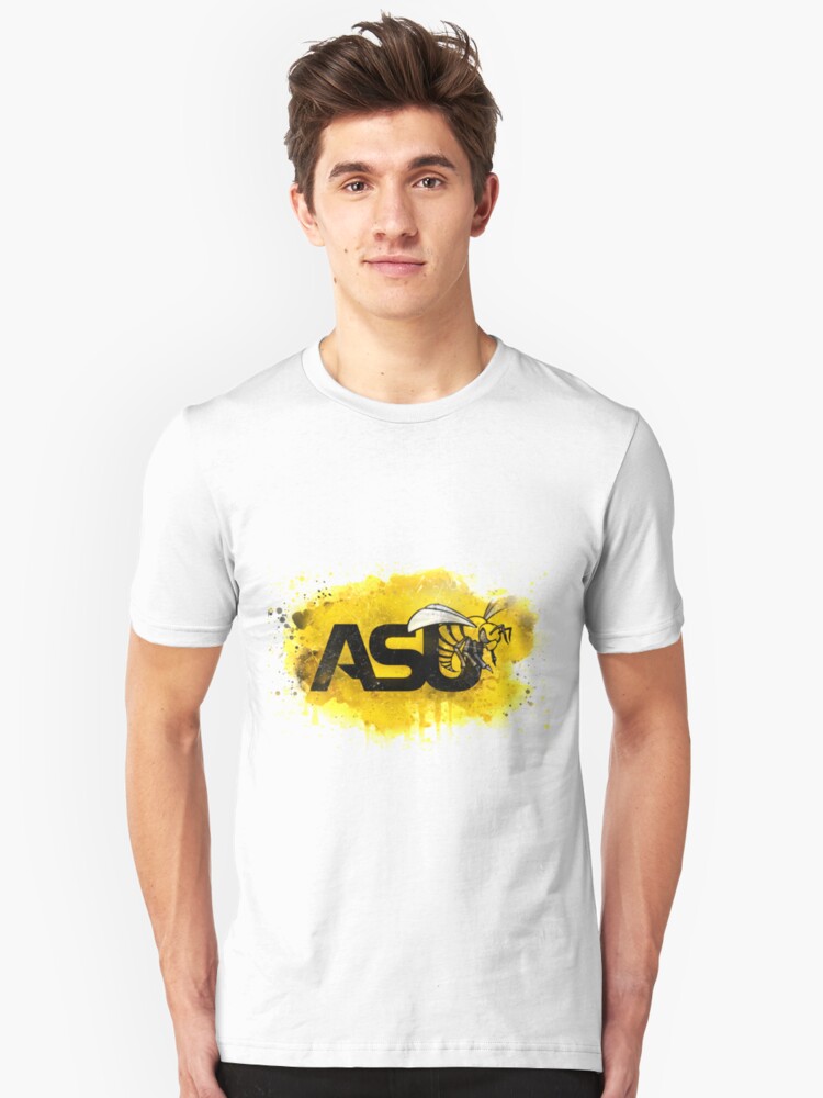 Alabama State University Rustic Watercolor Logo T Shirt By College Watercolor Logos