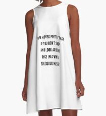 Ferris Bueller - Life Moves Pretty Fast A-Line Dress