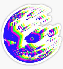 Neon Majora's mask moon Sticker