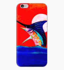 Moon and marlin iPhone Case