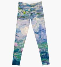Water Lilies Claude Monet Fine Art Leggings