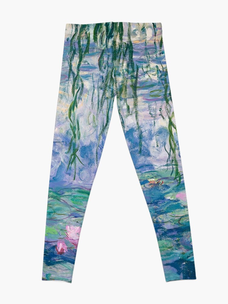 Alternate view of Water Lilies Claude Monet Fine Art Leggings