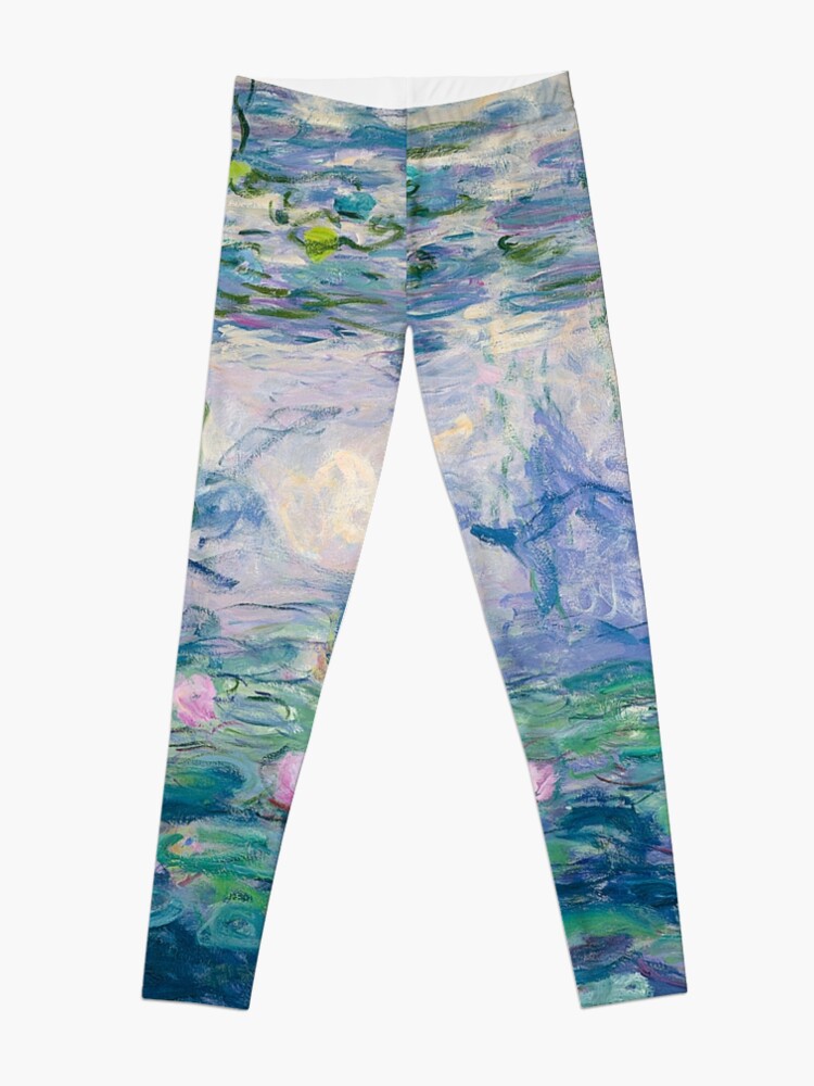 Alternate view of Water Lilies Claude Monet Fine Art Leggings