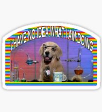 Pegatina Chemistry Dog Meme