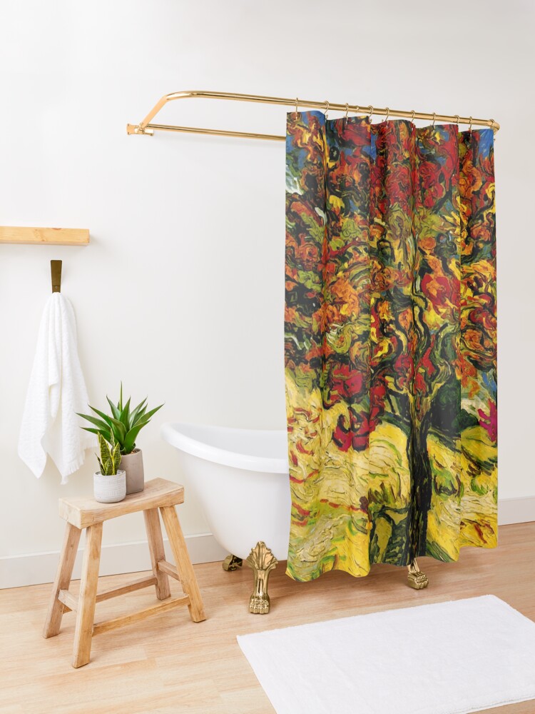 Alternate view of Van Gogh Mulberry Tree Shower Curtain
