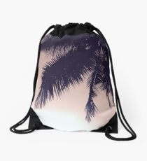 Tropical Palms Drawstring Bag