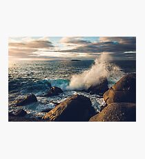 Lámina fotográfica Rocky Shore Waves
