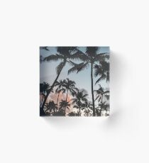 Pacific Palms Acrylic Block
