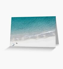 Aerial Beach Drone Greeting Card