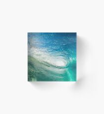 Wave Mandala - im Lauf Acrylblock