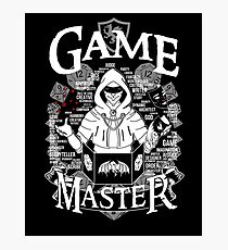 Game Master - White Photographic Print
