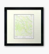 USGS TOPO Map Georgia GA Crawley 245441 1971 24000 Framed Print