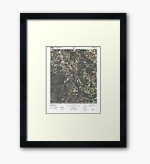 USGS TOPO Map Georgia GA Crawley 20110310 TM Framed Print