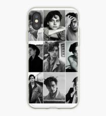 Cole Sprouse schwarze und weiße ästhetische Collage iPhone-Hülle & Cover