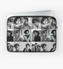 cole sprouse black and white aesthetic collage Laptop Sleeve