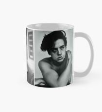 Cole Sprouse schwarze und weiße ästhetische Collage Tasse