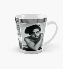 cole sprouse black and white aesthetic collage Tall Mug