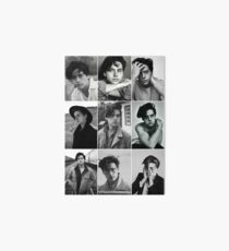 Cole Sprouse schwarze und weiße ästhetische Collage Galeriedruck