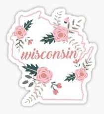 Wisconsin Floral State Sticker