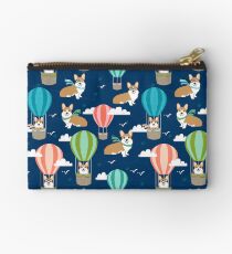 Corgi welsh corgi hot air balloon dog gifts dog breeds by pet friendly Studio Pouch