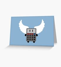 Angel Calculator Greeting Card