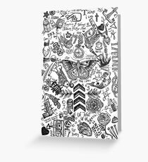 One Direction tattoos Greeting Card