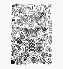 One Direction tattoos Photographic Print