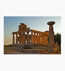 Greek Ancient Ruins (Temple) Photographic Print