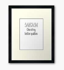 Sarcasm Framed Print
