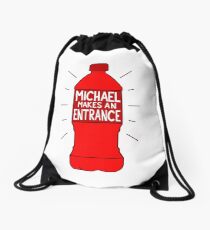 Michael Makes an Entrance Drawstring Bag