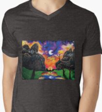 Vivid Men's V-Neck T-Shirt
