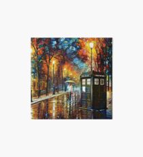 Tardis and Umbrella Girl Art Board