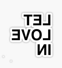 LET LOVE IN - Frank Iero Mirror Image Black Sticker