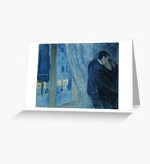 Edvard Munch - Kiss by the window / Kyss ved vinduet (1892) Greeting Card