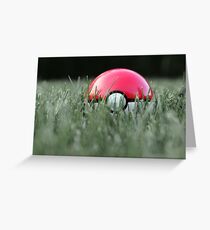 Pokeball in Grass Greeting Card