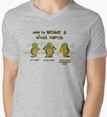 Become a Ninja Turtle Men's V-Neck T-Shirt