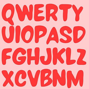 QWERTYUIOPASDFGHJKLZXCVBNM Sticker for Sale by SmithDigital