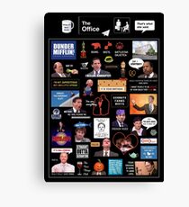 The Office US Montage Canvas Print