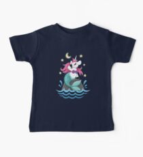 Cute Girls Unicorn Mermaid Cartoon Baby T-Shirt