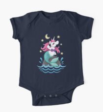 Body de manga corta para bebé Sirena de unicornio