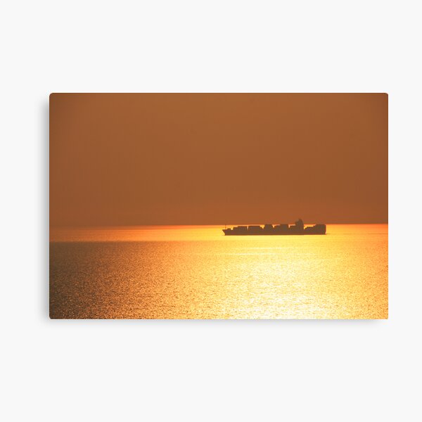 On a golden sea Canvas Print