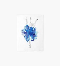 Watercolour Ballerina Art Board Print