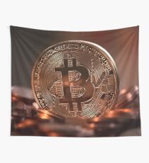 Bitcoins (Cryptocurrency) Wall Tapestry