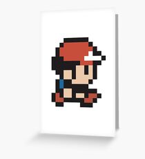 Ash Ketchum - Pokemon - Pixel Greeting Card