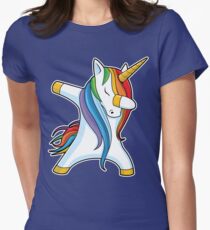 Unicorn Dabbing - Dab Dance Tshirt Women's Fitted T-Shirt