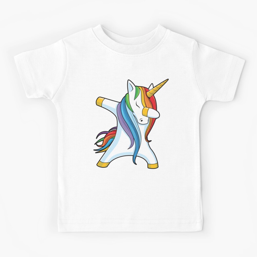 Dabbing Unicorn Shirt Cute Funny Unicorns T shirt Gifts for Kids Girls Boys Women Men Kids T-Shirt