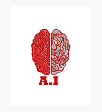 Artificial Intelligence Human Brain Photographic Print