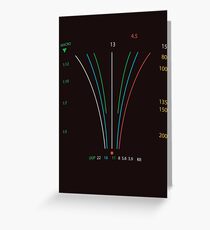 Albinar Lens Layout Greeting Card