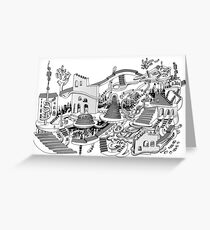 One mit Sofa / One with sofa Greeting Card