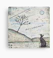 Watership Down Encaustic Canvas Print